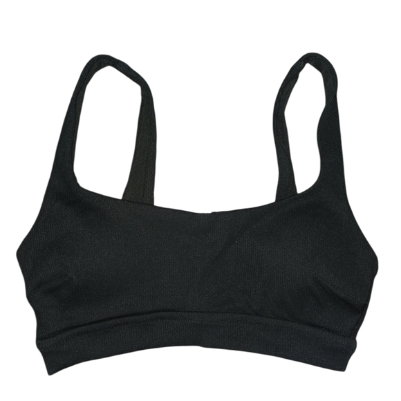 Aerie Ribbed Black Sports Bra - NWT- MED #7 - Picture 2 of 5